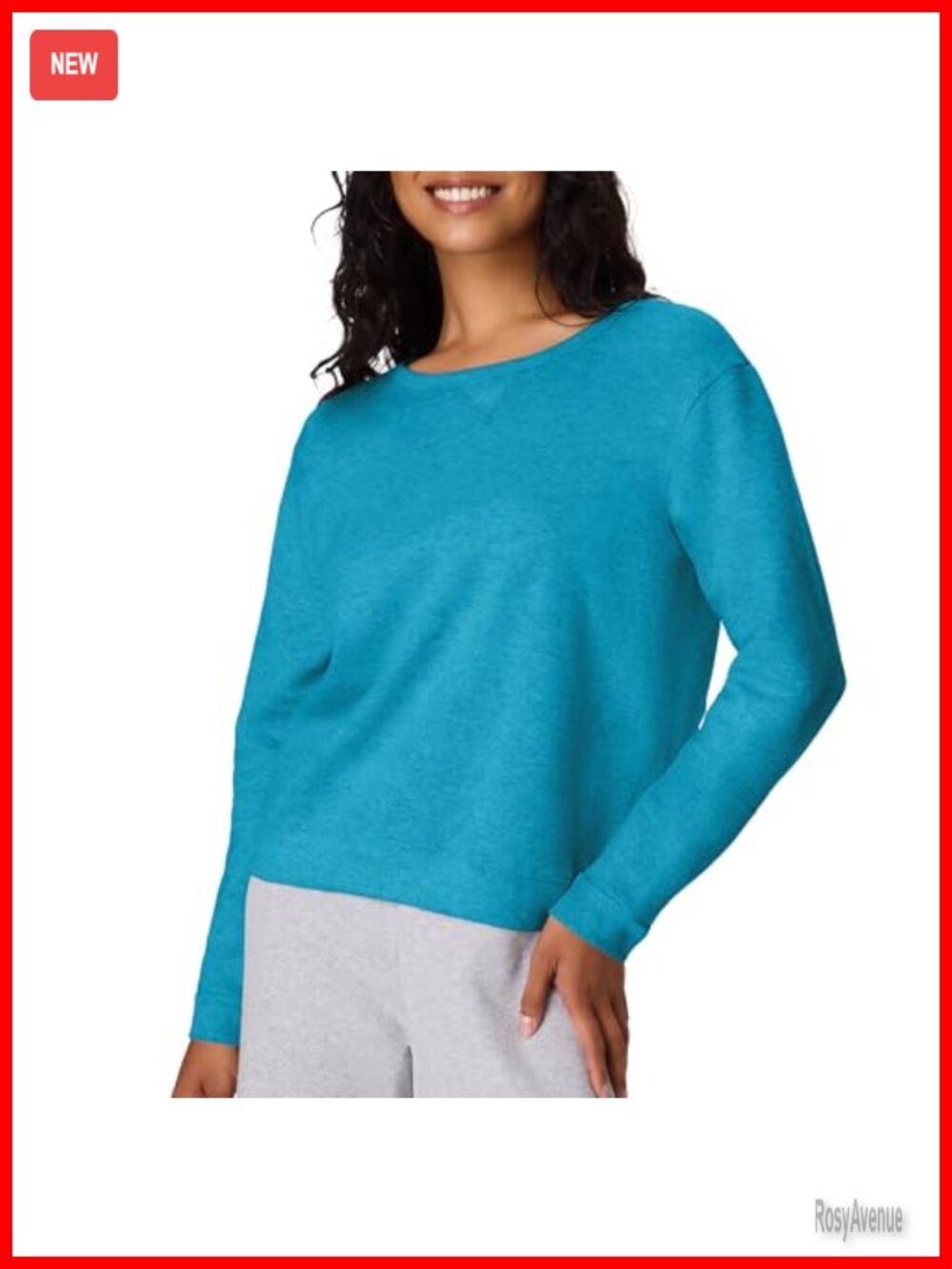 Hanes EcoSmart Midweight Fleece Pullover Sweatshirt for Women